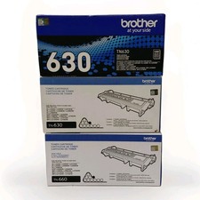 Lot of 3 Brother TN-630 TN-660 Black Toner Cartridge Genuine