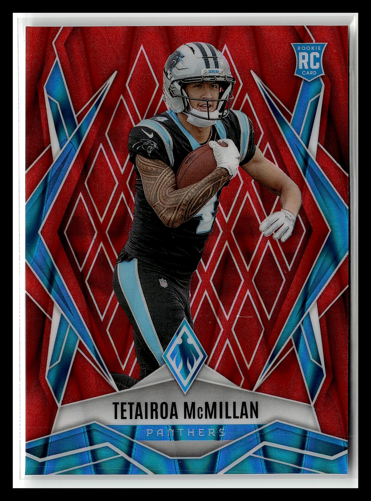 2025 Panini Phoenix Tetairoa McMillan Red Seismic Prizm #155 #/99