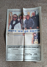 Fairport Convention - 30th Birthday Newspaper 4 page special pull out Cropredy