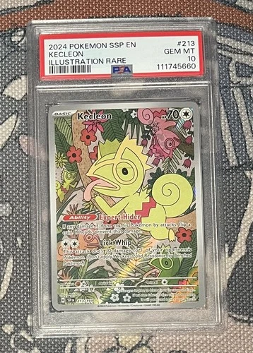 Pokemon Surging Sparks Kecleon 213/191 Illustration Rare PSA 10