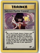 Sabrina's Psychic Control Uncommon Gym Challenge 121/132 Unlimited NM on eBay