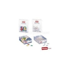 Sparco Push Pin - 0.37" Length0.50" Diameter - 100 / Box - Clear SPR81002