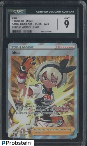 2022 Pokemon Astral Radiance #TG25/TG30 Bea Trainer Gallery CGC 9 MINT