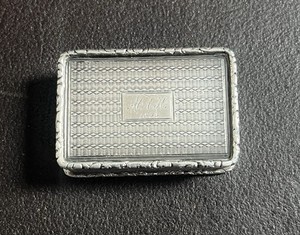 Antique Sterling Georgian Vinaigrette W/ Sponge Dated 1813