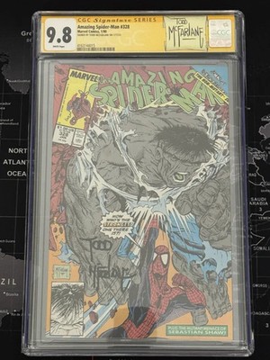 Amazing Spider-Man #328 - CGC 9.8 SS - SIGNED BY TODD MCFARLANE