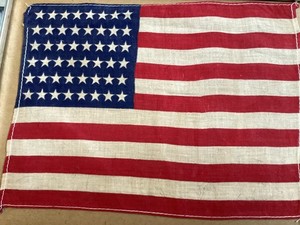 USA American Flag with 48 Stars unframed