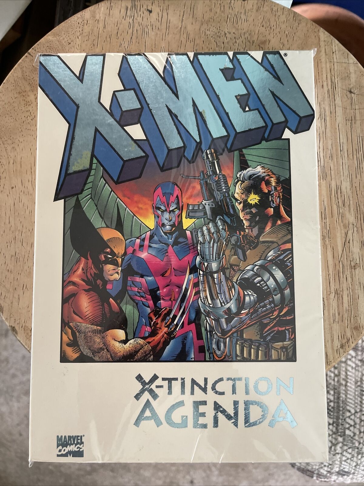 Marvel X-Men X-Tinction Agenda FIRST Print Trade Paperback Blue Foil 1992 Comic