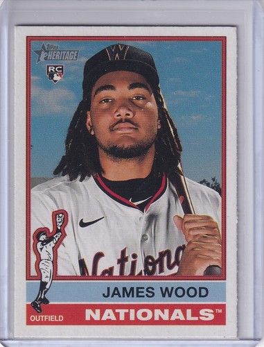 James Wood 2025 Topps Heritage Alternate Cartoon Variation SP Rookie