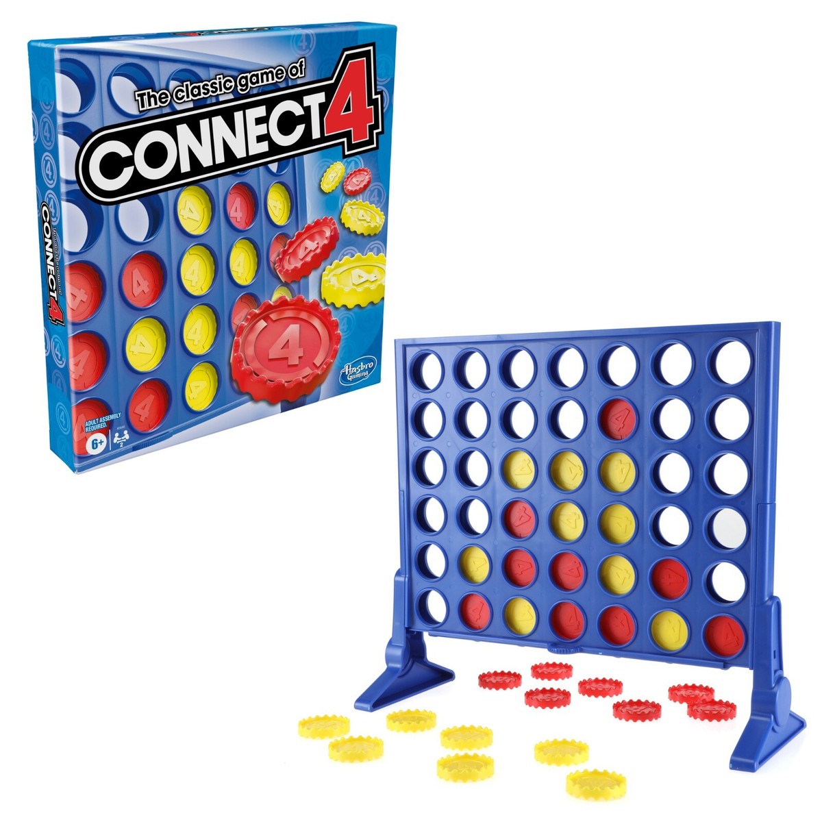 Hasbro Gaming Connect 4 Classic Grid,4 in a Row Game