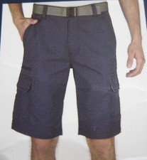 WEARFIRST Men's Belted Cargo Shorts FREE-BAND Zip Pocket Stretch Comfort, colors