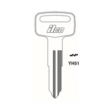 ILCO Key Blank Fits for Yamaha, Kawasaki & Suzuki Motorcycle YH51 (10 Pack)