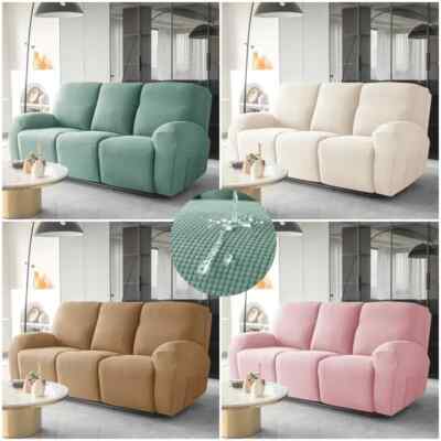 1 3 Seater Recliner Sofa Cover Chair Covers Split Couch Armchair Slipcovers