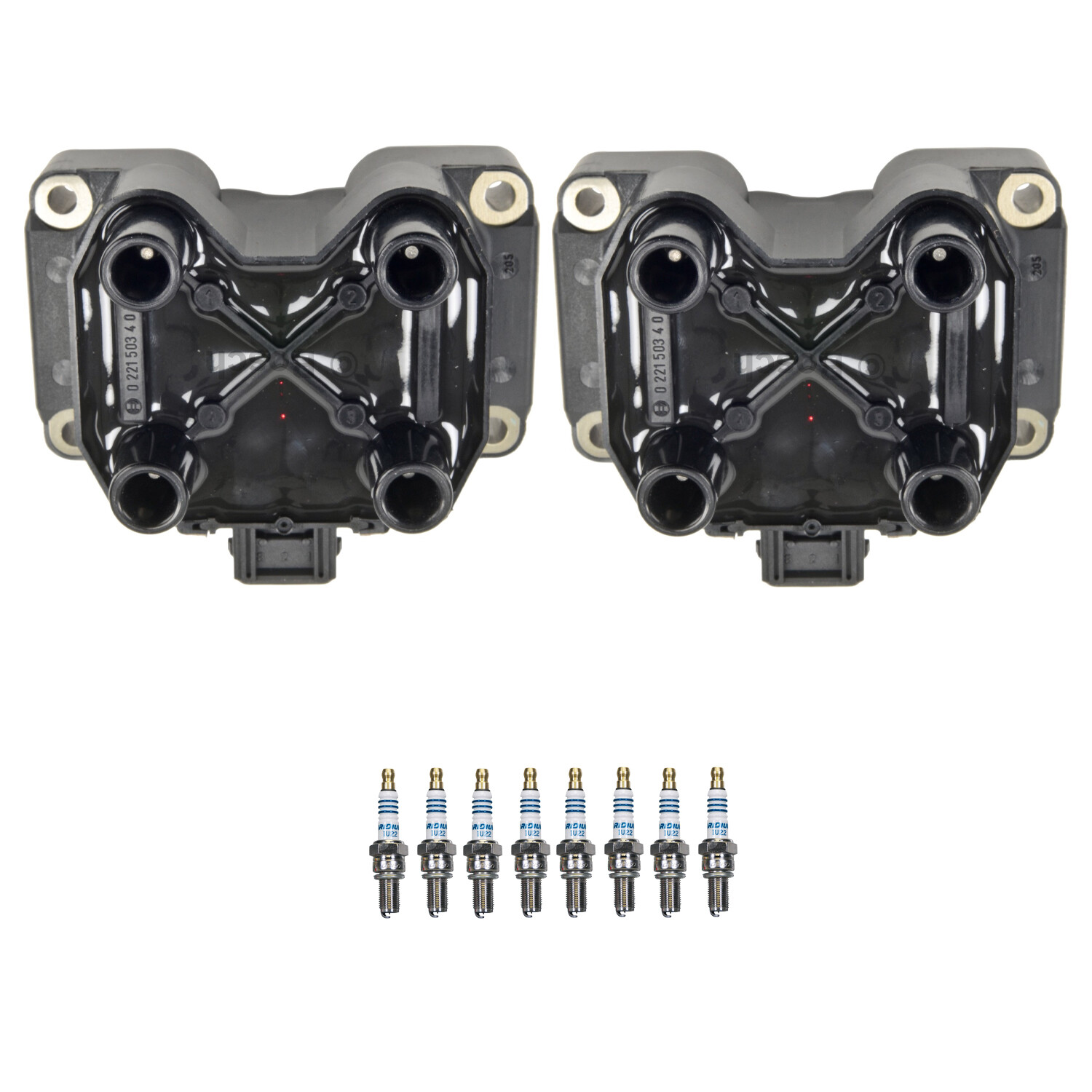 Bosch 2 Ignition Coil Denso 8 Iridium Power Spark Plug Kit For F355 Spider V8