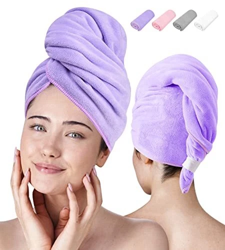 Microfiber Hair Towel Wrap Plush Microfiber Towel for Hair