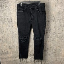 Ksubi Jeans Size 34 Black Chitch Chop Black B...