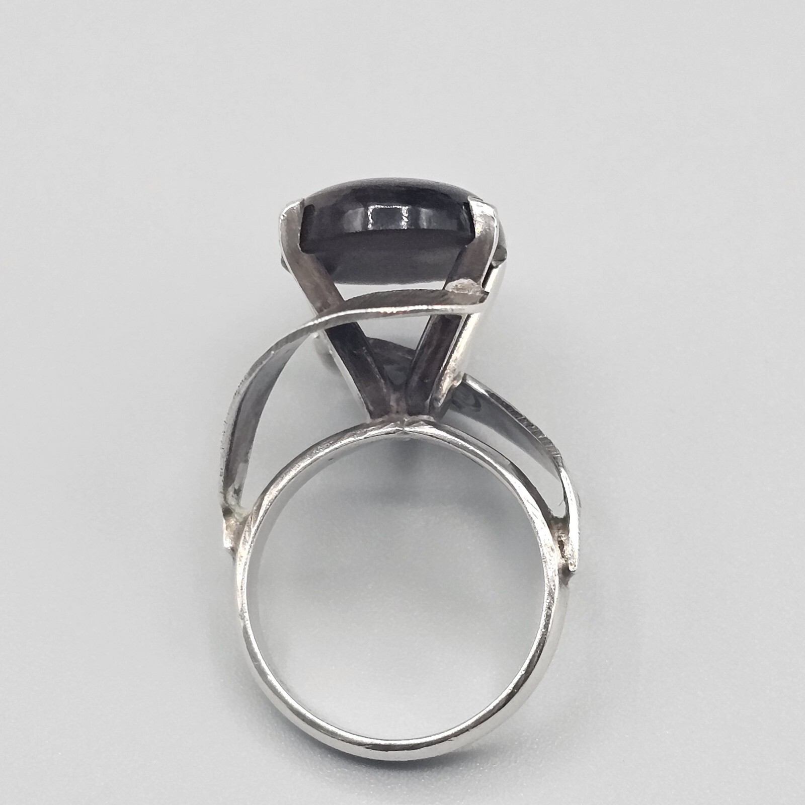 Sterling Silver Tigers Eye Ring Dramatic High Mou… - image 6