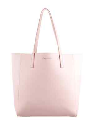 Monique Lhullier Vegan Leather Tote Bag Pink Handbag (NEW WITH TAGS) 14x18 in