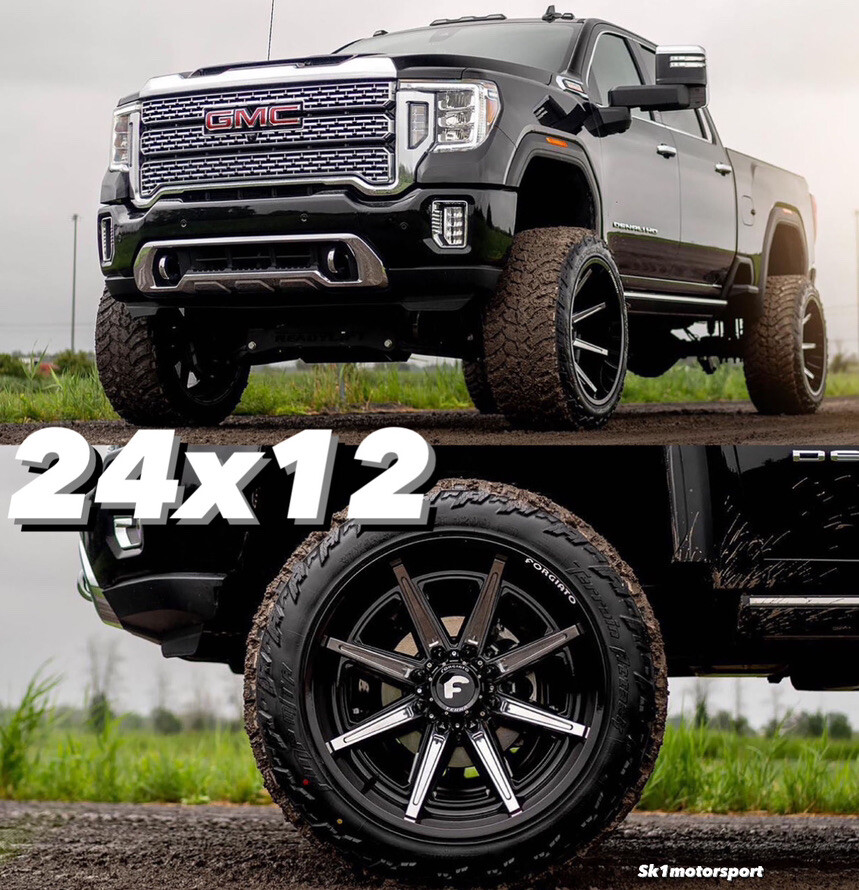 24" Flow Ter 005 24x12 PCD 8x180 Fit GM 2500 Silverado Sierra