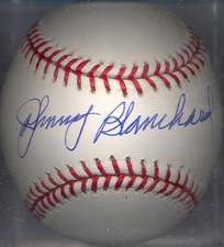Johnny Blanchard Milwaukee Braves Autographed Signed OML Baseball COA DECEASED