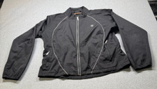 Ariat Womens Jacket L Black w/Grey Trim Full Zip Light Weight