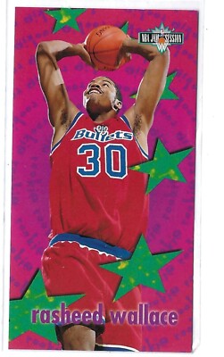 Jam Rasheed Soigas 1995 Fleer NBA Jam Session Rookie Rasheed Wallace - Washington Bullets ...