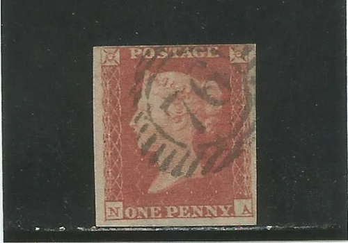 GREAT BRITAIN n° 3 1d. red brown 1841 used value 20 €
