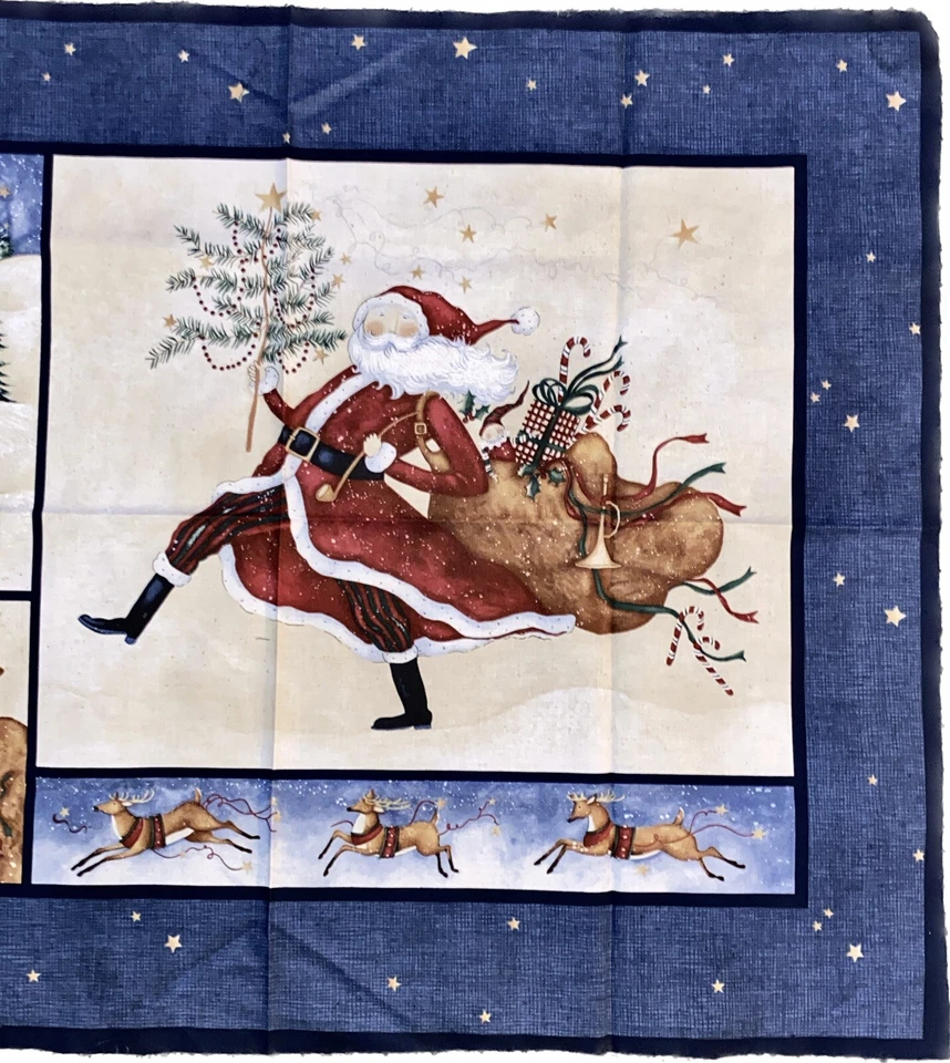 Benartex -Jolly Ol’ St. Nick By Susan Winget Fabric Cut & Sew Panel Folk Santa - Image 2 of 4