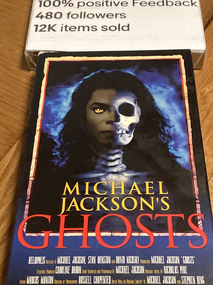 Michael jackson ghosts Vhs rare australian release small box ￼1996 short film - image 2 of 4