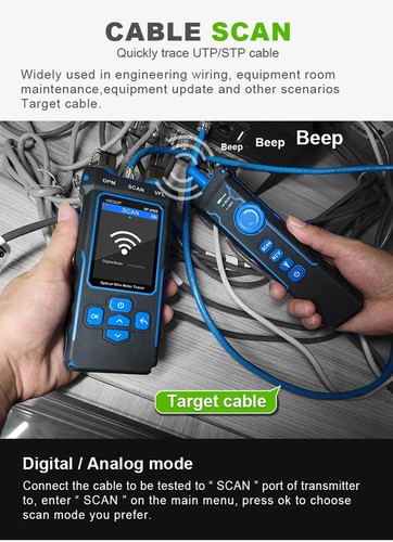 NF-8508 Network Cable Tester Ethernet Cable Tracker with OPM VFL PoE Checker Hot - Picture 14 of 25