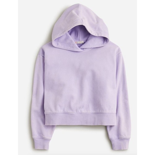 NWT J. Crew crewcuts Garment Dyed Hoodie S Girls Kid Purple Top Sweatshirt BX033