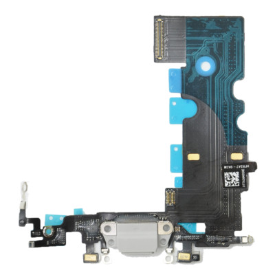 iPhone 8 Plus Ladebuchse Flex Kabel Dock Connector Antenne Mikrofon Weiß / Grau