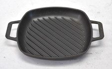 Victoria Cast Iron Grill Pan Skillet Squared 10" x 10" RUSTED SCUFFED