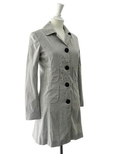 Cappotto donna Paul Smith nero etichetta giacca lavoro utility cotone cordino piccolo