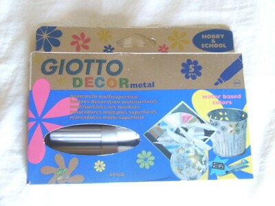 Giotto Decor Made in Italy Multisurfaces Art Markers box of 5 water based colors
