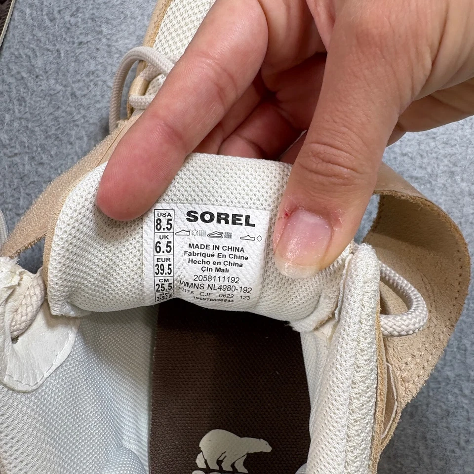 Sorel ботинки женщина 8,5 желтовато-коричневый вне N о Sport на танкетке туфли на шнуровке кроссовки открытый - Изображение 3 из 4