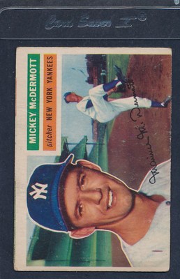 1956 Topps #340 Mickey McDermott Yankees VG 56T340-30316-1