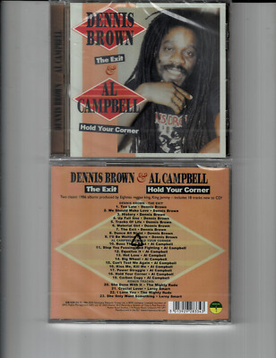 DENNIS BROWN -EXIT & AL CAMPBELL-HOLD CORNER (CD 2024) NEW *23 TRACKS*