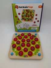 Fat Brain Toys- Ladybug’s Garden Memory Game - Wooden