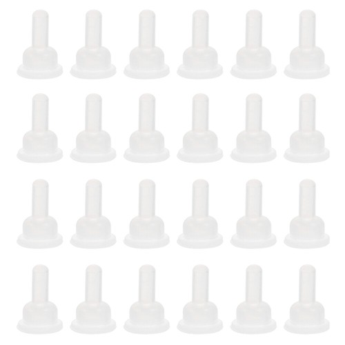 40 Pcs Pet Bottle Nipple Replacement Silicone Nipples for Newborn Kittens Nurse