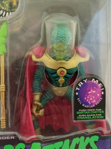 Modellino vintage 1996 Mars Attacks Supreme Commander Talking MOC The Topps - Foto 5 di 13