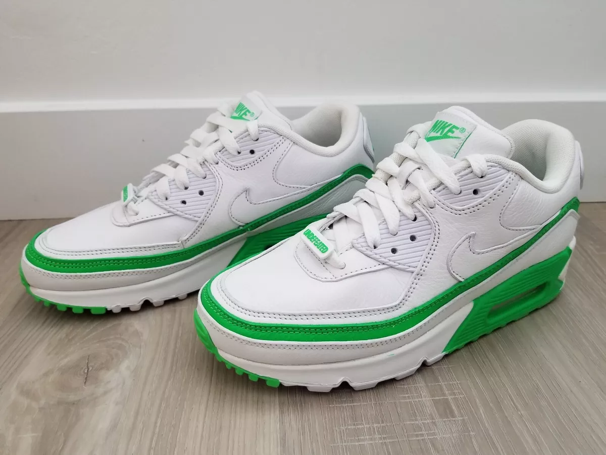 Nike Air Max 90 x Undefeated White Green Spark 2019 CJ7197-104 Mens 6  Womens 8