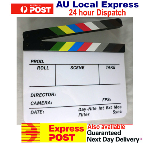 Premium Colorful Clapper Board Clapboard Slate Film Movie Clapperboard