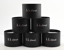 Authentic BB Simon Belt Single Small Storage Can Tin Black 5 Inch Pre-Owned