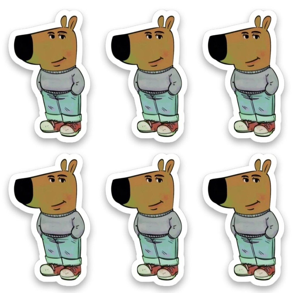 6pcs Waterproof Chill Guy Sticker - Chill Guy Meme - Just A Chill Guy 6pcs Waterproof Chill Guy Sticker - Chill Guy Meme - Just A Chill Guy