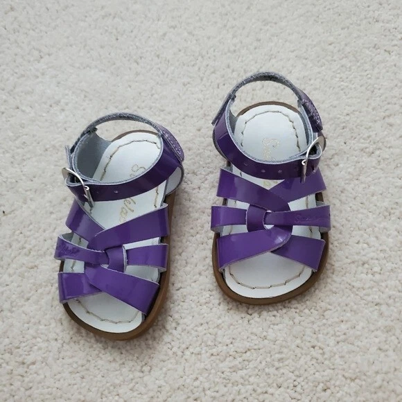 Salt Water Baby Toddler Purple Sandals sz3 - Image 3 of 4
