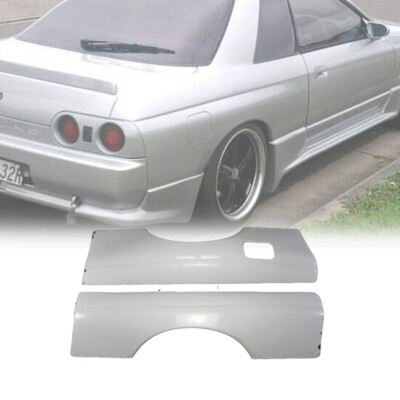 For Nissan Skyline R32 GTS WID Style FRP Fiber Unpainted Rear Fender+30MM kits