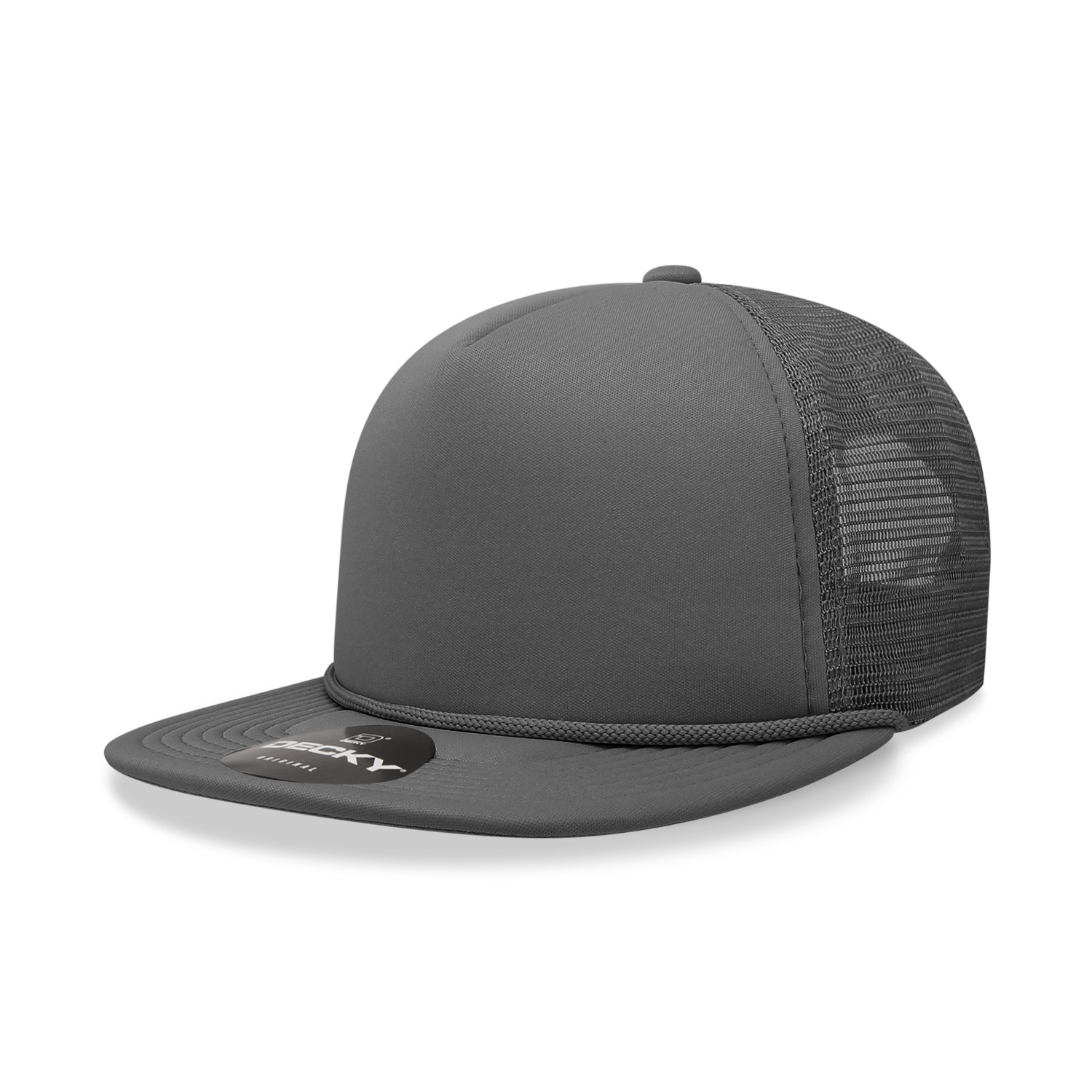 Decky Unisex 5 Panel High Profile Structured Foam Trucker Ca
