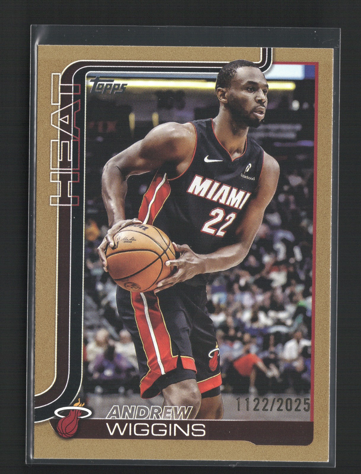 2025-26 Topps Andrew Wiggins #77 Gold #/2025