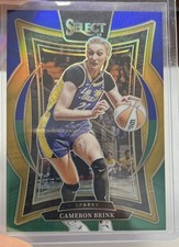 2025 Panini Select WNBA - Concourse Cameron Brink #9 Neon Green Prizm 29/349