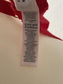 Agent Provocateur Bra Women Sz 32B Ellora Demi Polka Dot Sheer Red Lingerie